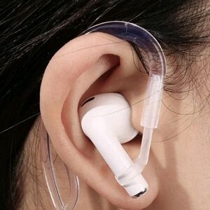Wireless White Ear Hook Headphones